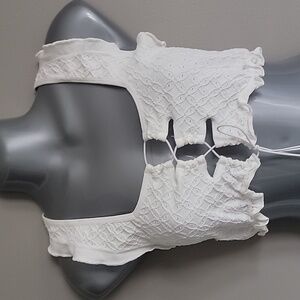 Anthropologie women's crop top size L